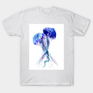 JellyFish, Blue Aqua decor T-Shirt